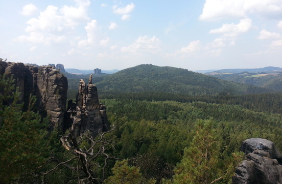Via Ferrata Häntzschelstiege v Českosaském Švýcarsku