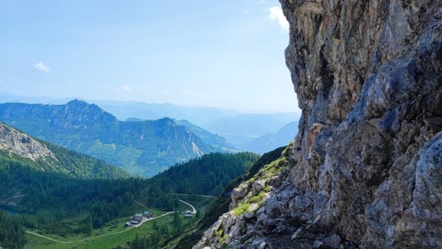4-ferrata-Gamsblick Nástup ferraty Gamsblick