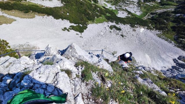 5-postup-ferratou-Gamsblick Ferrata Gamsblick